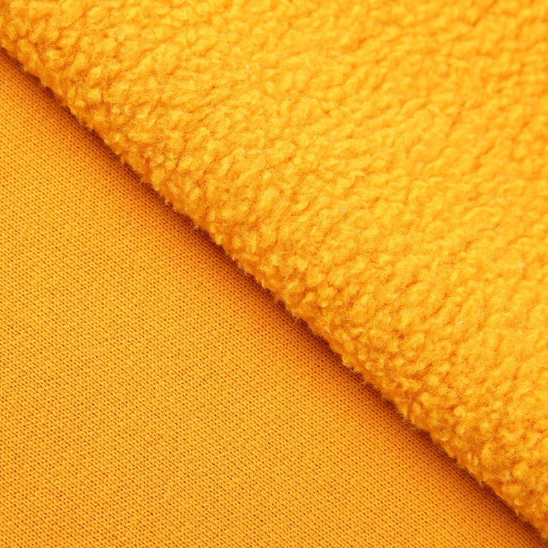 400g 85%C 15%P High Quality thicken Cotton with polar fleece back - 0976#